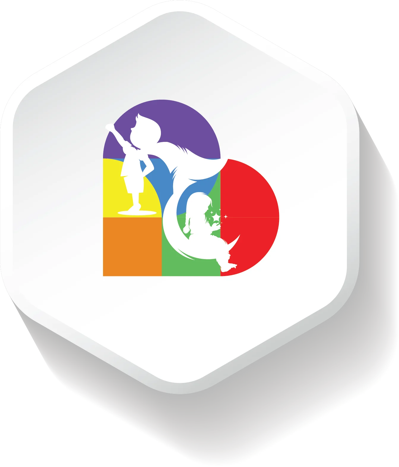 WellForm Triangle InfoChart Icon 2024 KidsWorld Logo Symbol